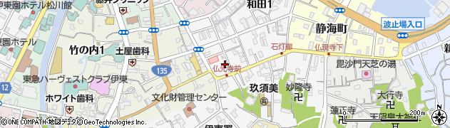 伊東市役所　玖須美児童館周辺の地図