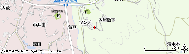 愛知県岡崎市板田町ソンデ21周辺の地図