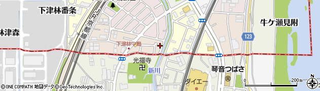 京都府京都市西京区下津林南中島町158周辺の地図