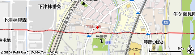セブンイレブン京都牛ケ瀬店周辺の地図