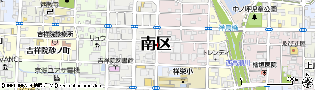 京都府京都市南区吉祥院東前田町周辺の地図