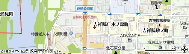 京都府京都市南区吉祥院仁木ノ森町周辺の地図
