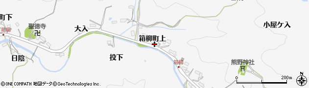 愛知県岡崎市箱柳町（上）周辺の地図