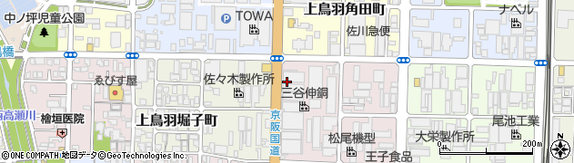 京都府京都市南区上鳥羽大柳町周辺の地図
