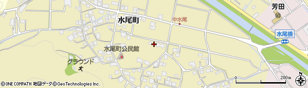兵庫県西脇市水尾町周辺の地図