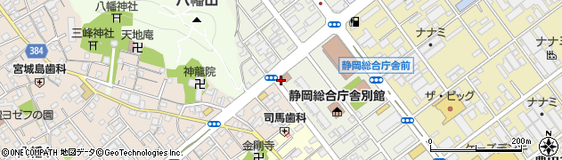 静岡南警察署八幡交番周辺の地図