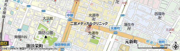 三重県四日市市中部周辺の地図