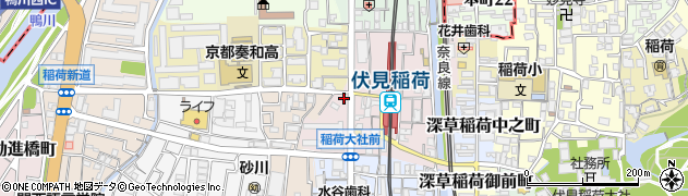 京都市地域包括支援センター深草・北部地域包括支援センター周辺の地図