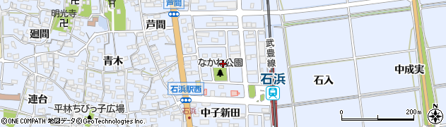 愛知県東浦町（知多郡）石浜（なかね）周辺の地図