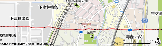 京都府京都市西京区下津林南中島町72周辺の地図
