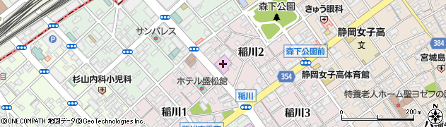 ニッポンレンタカー静岡駅南口営業所周辺の地図