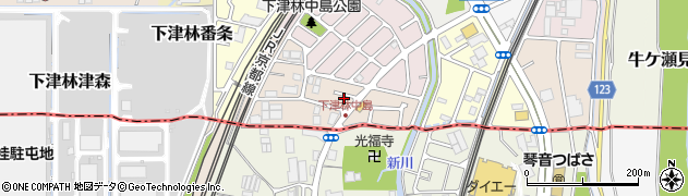 京都府京都市西京区下津林南中島町63周辺の地図