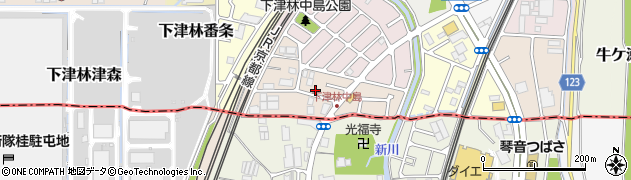 京都府京都市西京区下津林南中島町76周辺の地図