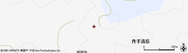 愛知県新城市作手清岳コンボウソレ周辺の地図
