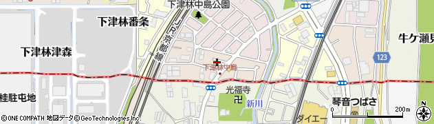 京都府京都市西京区下津林南中島町62周辺の地図