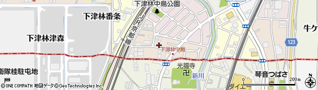 京都府京都市西京区下津林南中島町79周辺の地図