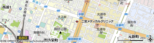 日蓮宗　本覚寺周辺の地図