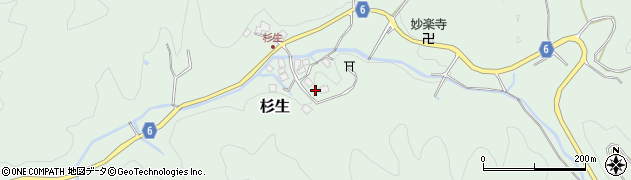大阪府高槻市杉生千ケ谷12周辺の地図