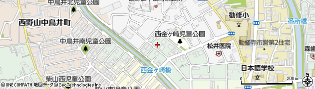 くるっとパーク勧修寺西金ヶ崎町駐車場周辺の地図