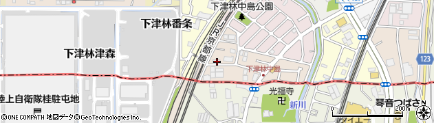 京都府京都市西京区下津林南中島町34周辺の地図