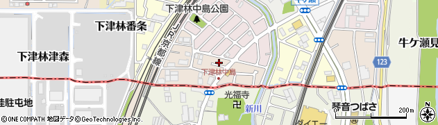 京都府京都市西京区下津林南中島町55周辺の地図