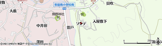 愛知県岡崎市板田町ソンデ周辺の地図