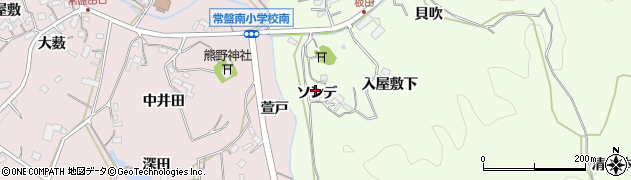 愛知県岡崎市板田町（ソンデ）周辺の地図