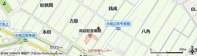 愛知県刈谷市小垣江町牛狭間周辺の地図