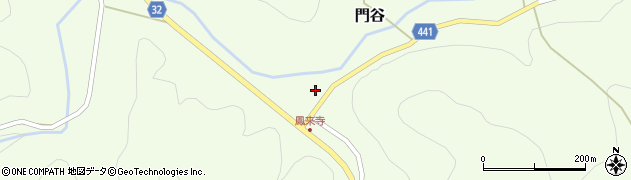 愛知県新城市門谷（木戸）周辺の地図