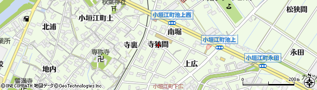 愛知県刈谷市小垣江町寺狭間周辺の地図