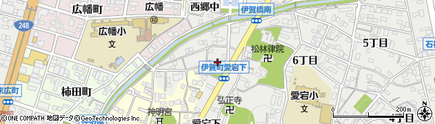 愛知県岡崎市伊賀町（愛宕下）周辺の地図