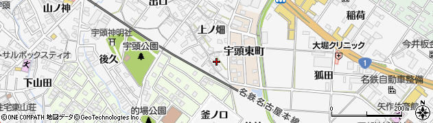 愛知県岡崎市宇頭町（戸崎）周辺の地図