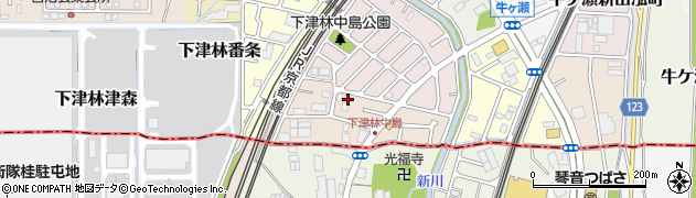 京都府京都市西京区下津林南中島町41周辺の地図