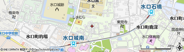 滋賀県甲賀市水口町梅が丘周辺の地図