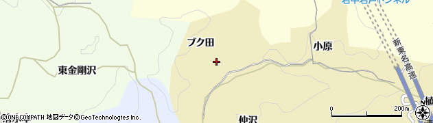 愛知県岡崎市岩戸町（ブク田）周辺の地図