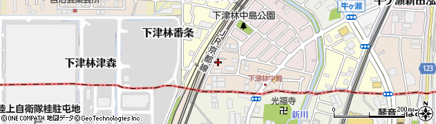 京都府京都市西京区下津林南中島町39周辺の地図