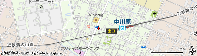 三重県四日市市中川原周辺の地図