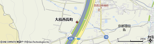 京都府京都市西京区大枝西長町周辺の地図