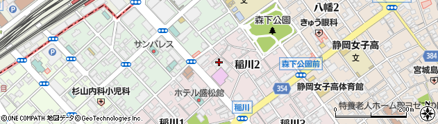 サンコーレンタカー稲川営業所周辺の地図