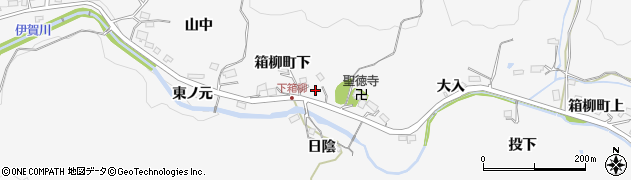 愛知県岡崎市箱柳町（下）周辺の地図