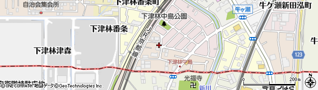 京都府京都市西京区下津林南中島町29周辺の地図