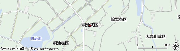 愛知県東浦町（知多郡）緒川（桐池弐区）周辺の地図