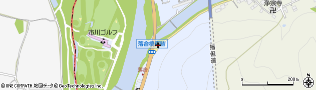 落合橋東詰周辺の地図