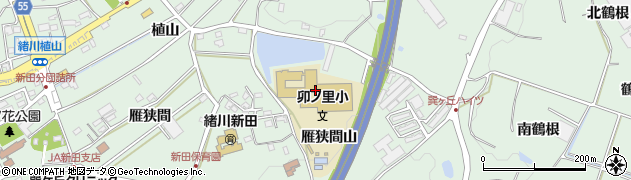 愛知県知多郡東浦町緒川雁狭間山18周辺の地図