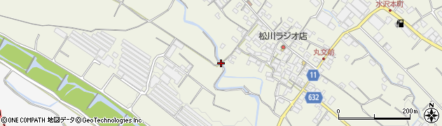 三重県四日市市水沢町周辺の地図