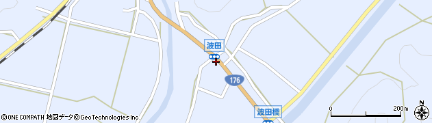 波田周辺の地図