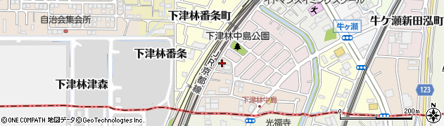 京都府京都市西京区下津林南中島町6周辺の地図