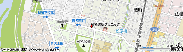 岡崎日名郵便局 ＡＴＭ周辺の地図