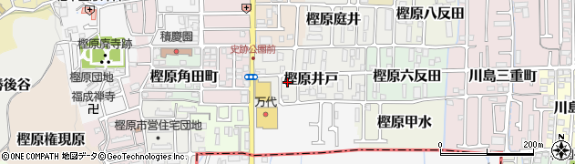 京都府京都市西京区樫原井戸周辺の地図