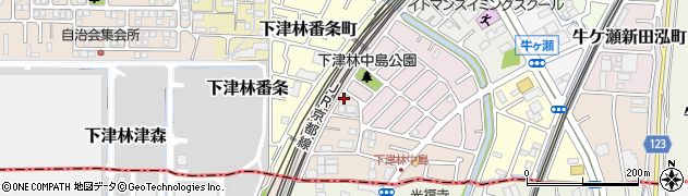 京都府京都市西京区下津林南中島町2周辺の地図